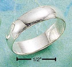 STERLING SILVER 4MM HP LIGHT WEIGHT WEDDING BAND