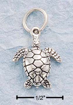 STERLING SILVER SMALL TURTLE CHARM
