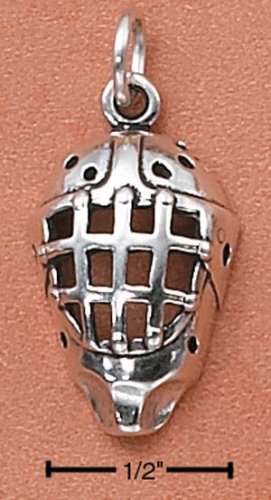 STERLING SILVER GOALIE MASK CHARM