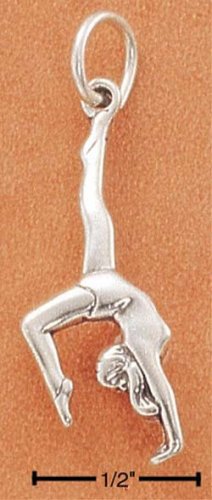 STERLING SILVER GYMNAST CHARM