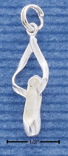 STERLING SILVER SATIN/DC BALLET SLIPPER CHARM