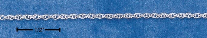 16 IN STERLING SILVER PENDANT ROPE CHAIN NECKLACE