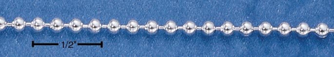 20 INCH STERLING SILVER 200 BEAD CHAIN NECKLACE