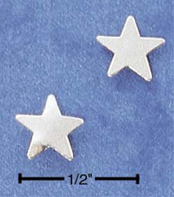 STERLING SILVER SMALL STAR POST EARRINGS