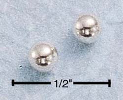 STERLING SILVER 4MM BALL POST EARRINGS