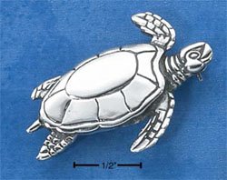 STERLING SILVER SEA TURTLE PIN