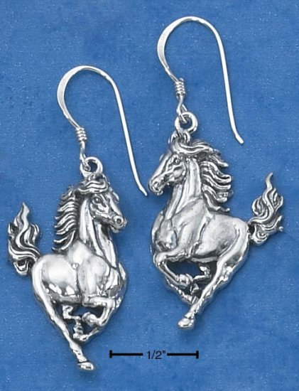 STERLING SILVER STALLION EARRINGS