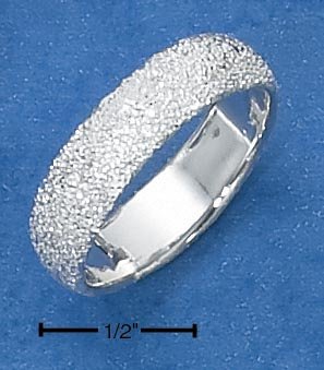 STERLING SILVER WOMENS 5MM STARDUST BAND