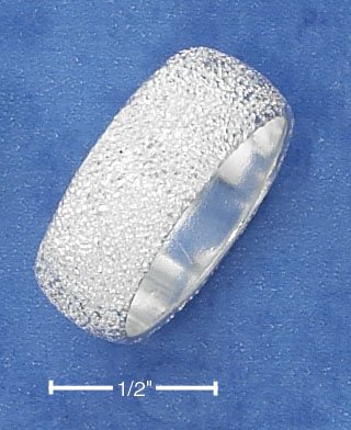 STERLING SILVER 8MM STARDUST BAND