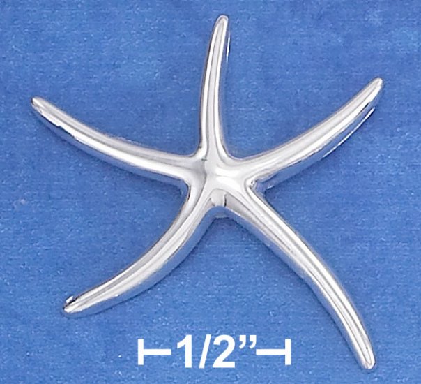 STERLING SILVER HP 32X37MM CONTEMPORARY STARFISH CHARM