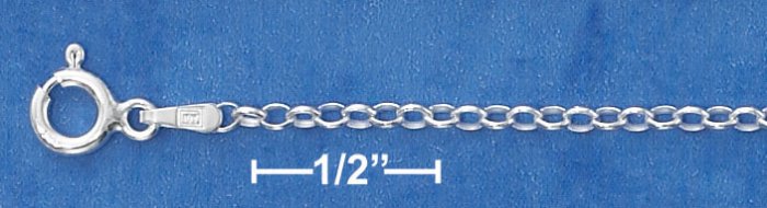 16 INCH STERLING SILVER 030 ROLO CHAIN (1.5MM)
