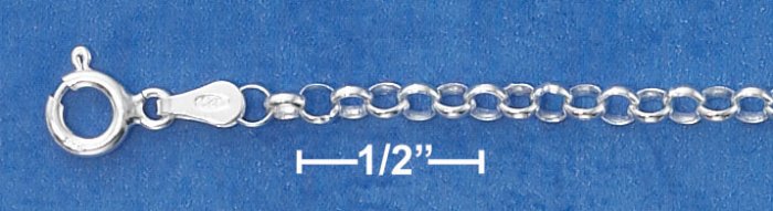 20 INCH STERLING SILVER ROLO 040 CHAIN (2MM)