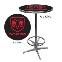 Officially Licensed Dodge Pub Table