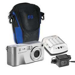 HP Photosmart M417 5MP Camera, Case 4 AA Batteries and Battery Charger