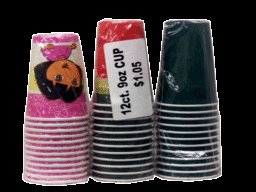 9Oz Paper Party Cups Case of 24 12 packs