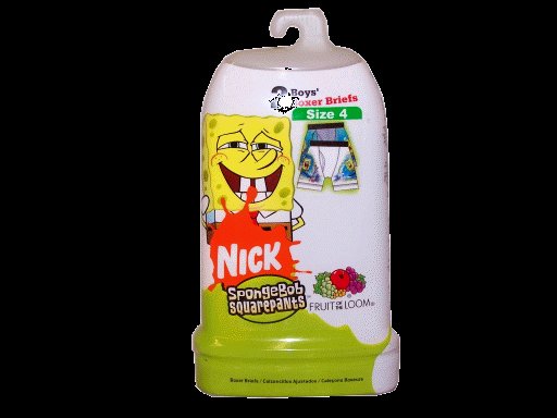 Fruit Of The Loom SpongeBob Squarepants Size 4 Boxer Briefs Case of 12