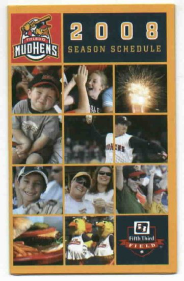 2008 Toledo Mud Hens Pocket Schedule