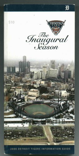 2000 Detroit Tigers Media Guide Inaugural Season Comerica Park