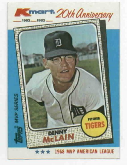 1982 Kmart Denny Mclain Detroit Tigers