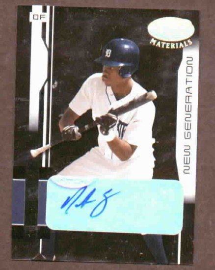 2003 Leaf Certified Nook Logan ROOKIE / Auto 288/400 Detroit Tigers