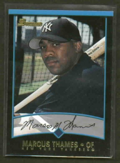 2001 Bowman Draft Picks Marcus Thames ROOKIE !! Detroit Tigers Yankees