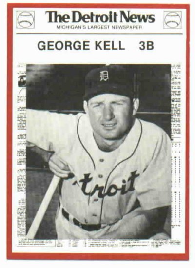 1981 Detroit News George Kell ODDBALL Tigers