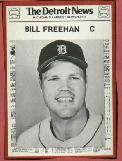 1981 Detroit News Bill Freehan Oddball Tigers 1968