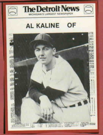 1981 Detroit News Al Kaline Oddball Tigers 1968