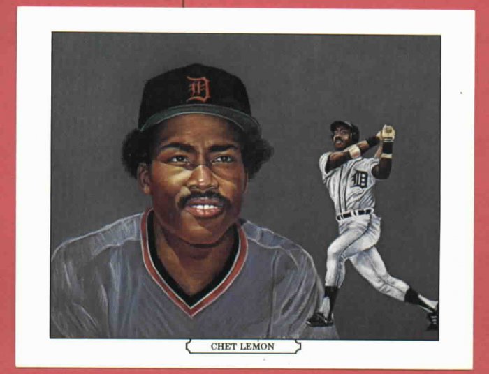 1984 Tiger Wave Chet Lemon Oddball Detroit Tigers