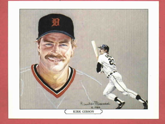 1984 Tiger Wave Kirk Gibson Oddball Detroit Tigers