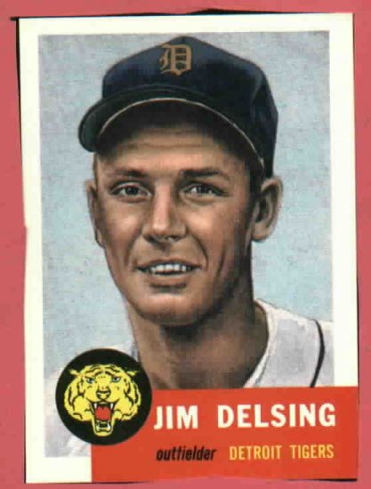 1953 Topps Archives Jim Delsing Detroit Tigers 1991