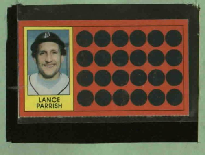 1981 Topps Scratch Off Lance Parrish Detroit Tigers