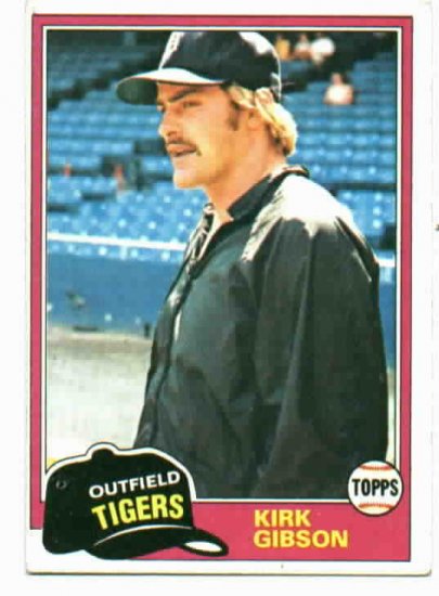 1981 Topps Kirk Gibson ROOKIE Detroit Tigers