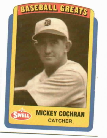 1990 Swell Baseball Greats Mickey Cochrane Oddball Error Detroit Tigers