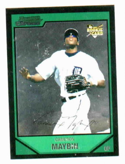 2007 Bowman Chrome Draft Pick Cameron Maybin Detroit Tigers Rookie