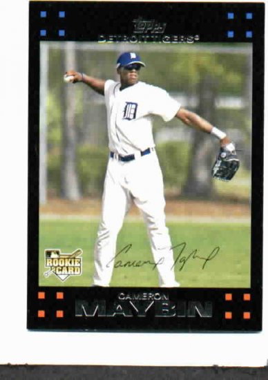 2007 Topps Update Cameron Maybin Rookie Detroit Tigers
