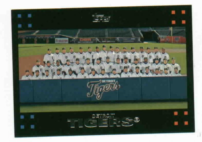 2008 Topps Detroit Tigers Team Card