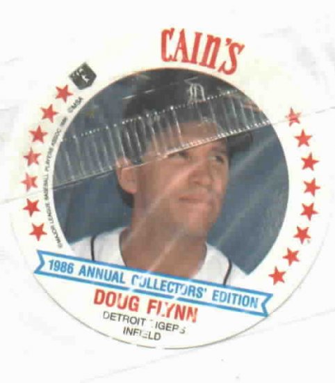 1986 Cains MSA Disc Doug Flynn Detroit Tigers ODDBALL Unopened