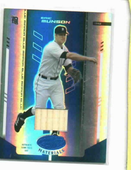 2004 Leaf Certified Eric Munson Bat Card Detroit Tigers / 100