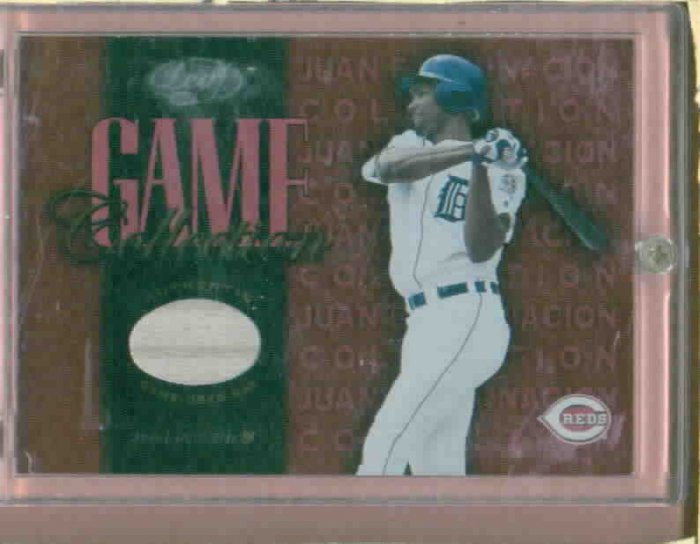 2002 Leaf Game Collection Juan Encarnacion Bat Card Detroit Tigers