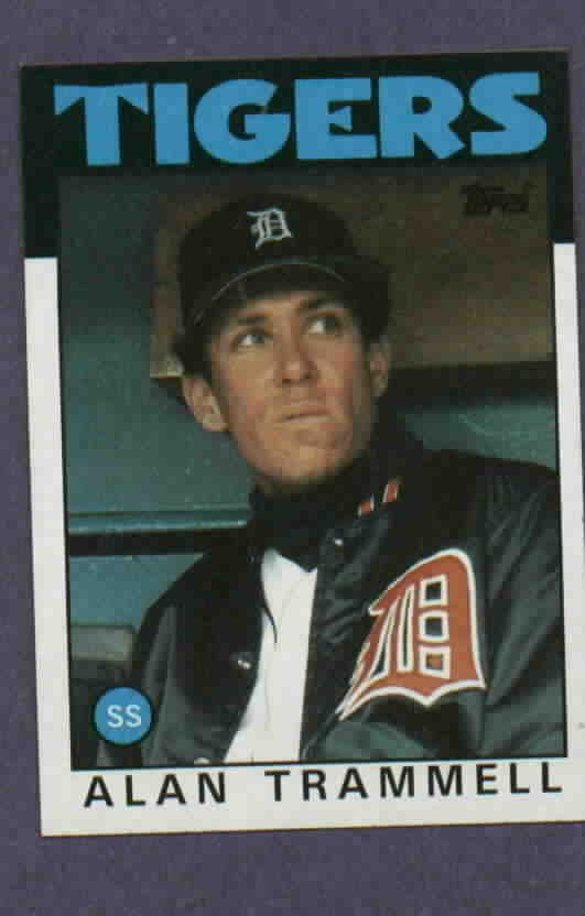 1986 Topps Alan Trammell Detroit Tigers # 130