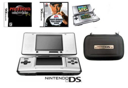 Nintendo DS "Tiger Woods 2005" Bundle - 2 Games & DS Case
