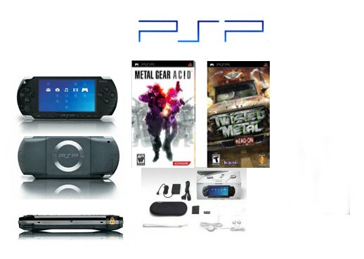 Sony PSP "Metal Gear Value Pack" - 2 Games, UMD Sampler Pack + Extra Accessories