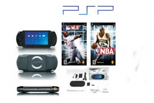 Sony PSP "Sports Bundle" - 2 Games, UMD Sampler Pack + Extra Accessories