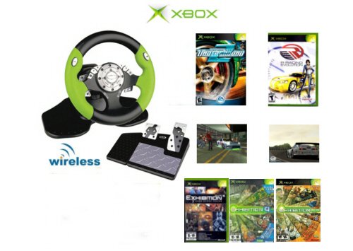 Need 4 Speed Racing Bundle - 5 Games + Wireless 2.4 Ghz Steering Wheel