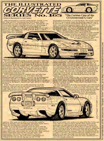 The Greenwood C4 G Corvettes Illustrated Series No. 165