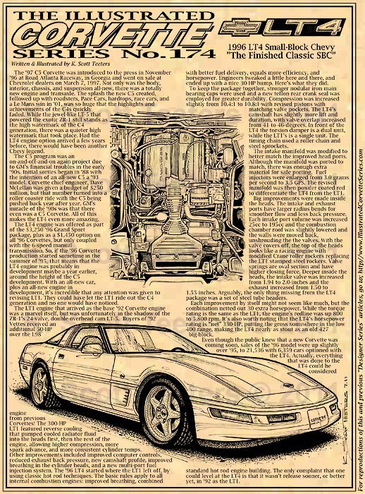 1996 LT4 Corvette Illustrated Series No. 174