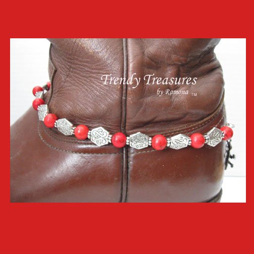 Boot Bracelet,Red Gemstone,Boot Bling Jewelry Cowboy Cowgirl#TrendyTreasuresByRamona