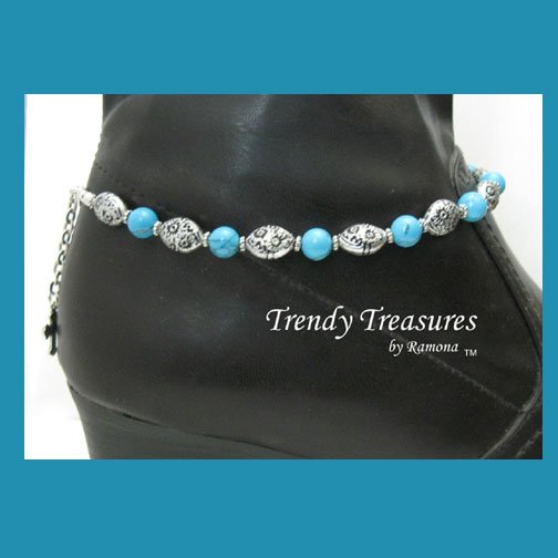 Turquoise Gemstone Boot Bling Boot Bracelet Jewelry Cowboy Cowgirl,#TrendyTreasuresByRamona