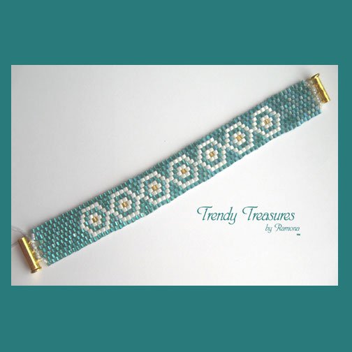Tribal Design Woven Bracelet,Original Design,#TrendyTreasuresByRamona